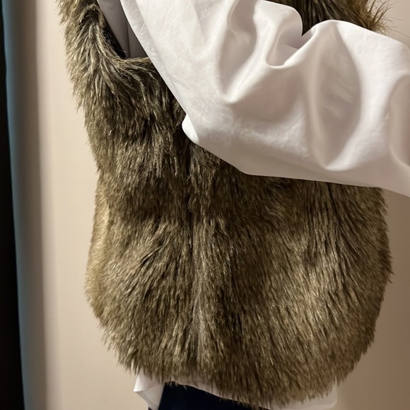 Express Faux Fur Western Country Cowgirl Neutral Ranch Rodeo Festival Layer L - Picture 5 of 13